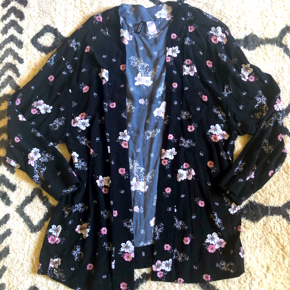 Floral Cropped Kimono